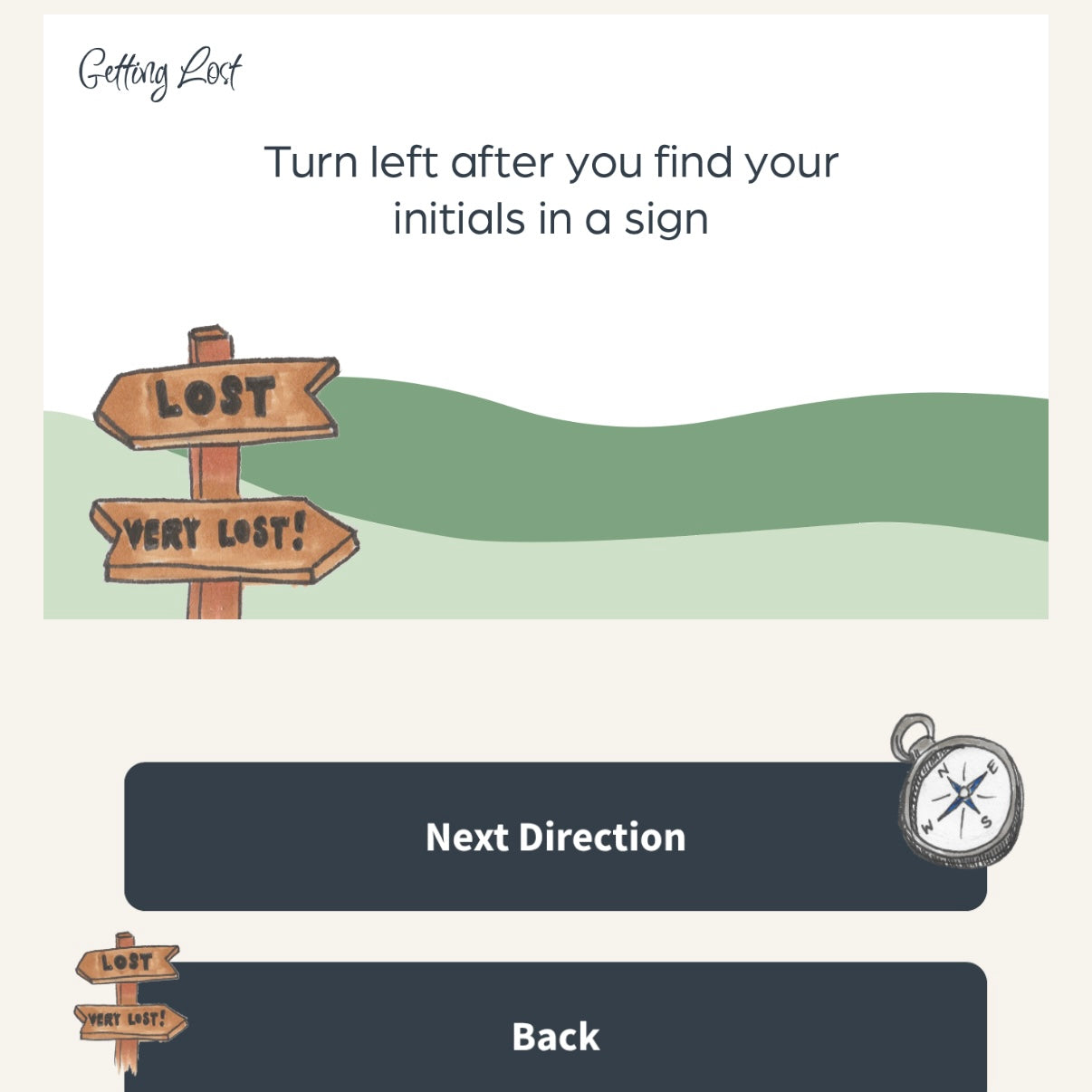 The Getting Lost App