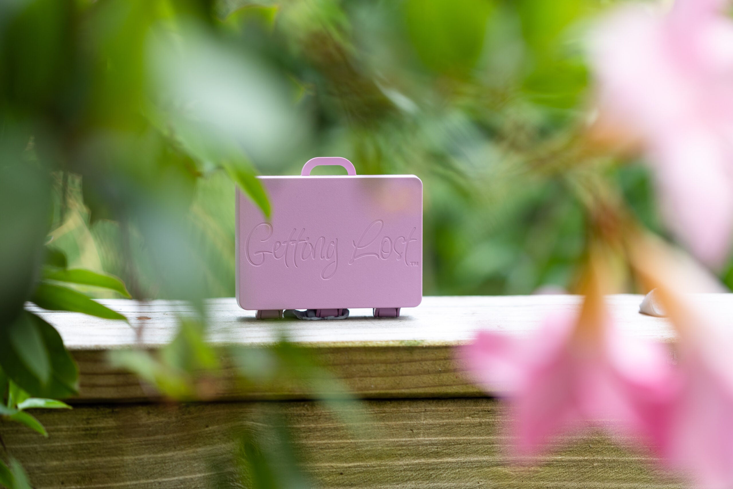 Lilac Winter Sunrise Suitcase